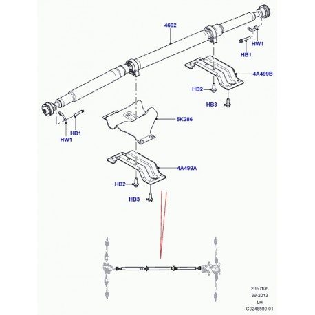 Land rover support Evoque (LR007169)