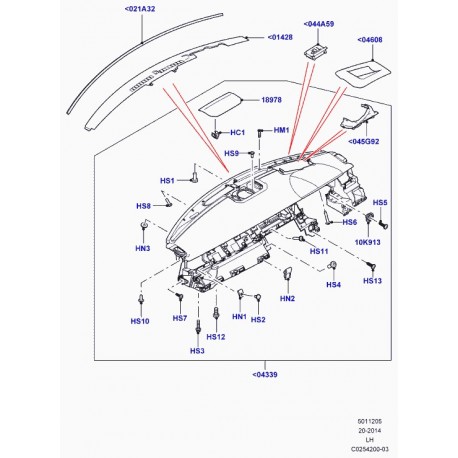 Land rover vis Discovery 3, Evoque, Range L405, Sport (LR007312)