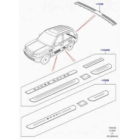 Land rover plaque Range Sport (LR007321)