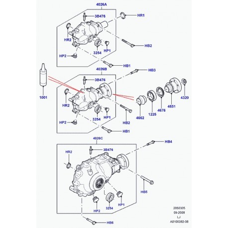 Land rover tube Range L322 (LR007392)