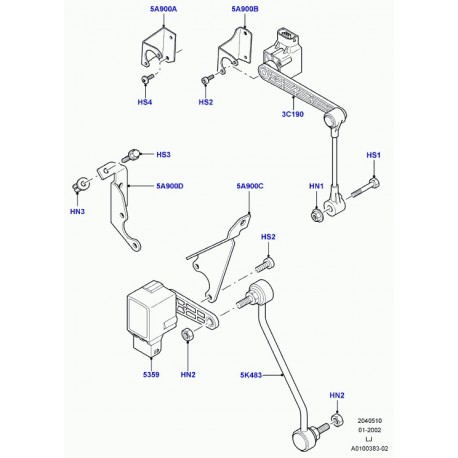 Land rover vis Range L322 (LR007540)