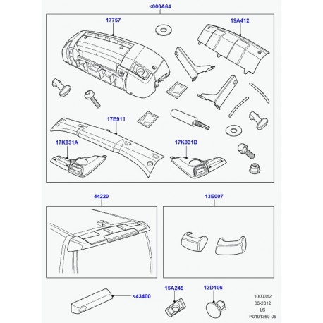 Land rover applique de finition Discovery 3 (LR007547)