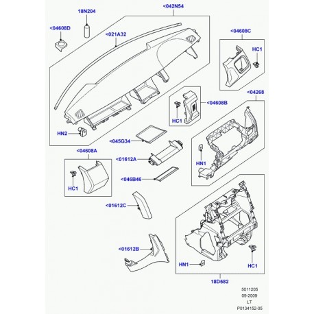 Land rover garniture Range Sport (LR008528)