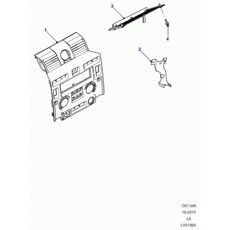 Land rover support Defender 90, 110, 130 (LR008897)