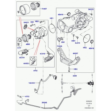 Land rover jeu de joints Evoque (LR008955)