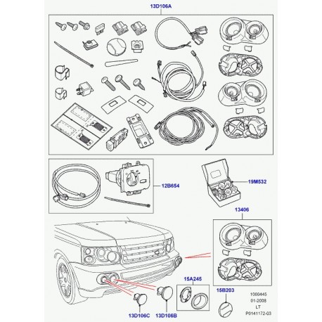 Land rover applique de finition Range Sport (LR009009)