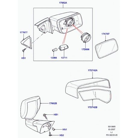 Land rover vis Range L322 (LR010415)