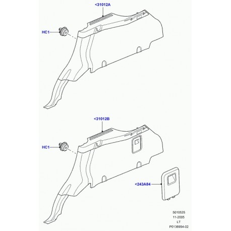 Land rover couverture Range Sport (LR010529)