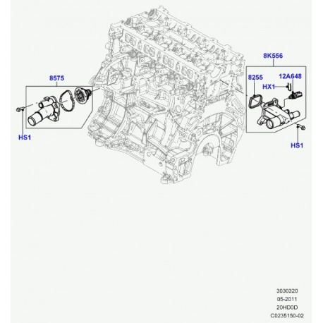 Land rover arretoir Evoque (LR010576)