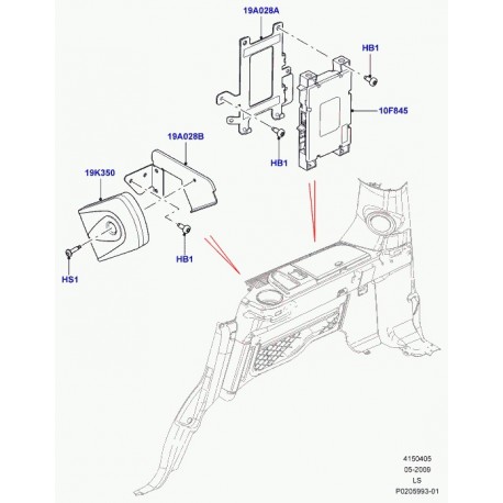 Land rover unite commande mobile Discovery 3 (LR010844)