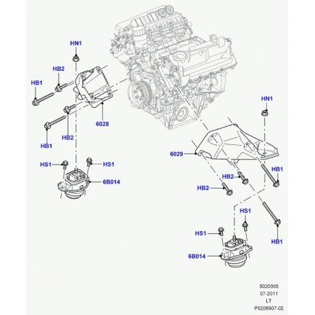 Land rover boulon Range Sport (LR011069)