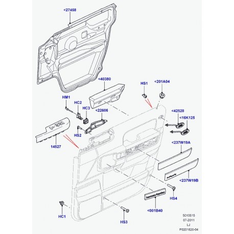 Land rover ecran Range L322 (LR011175)