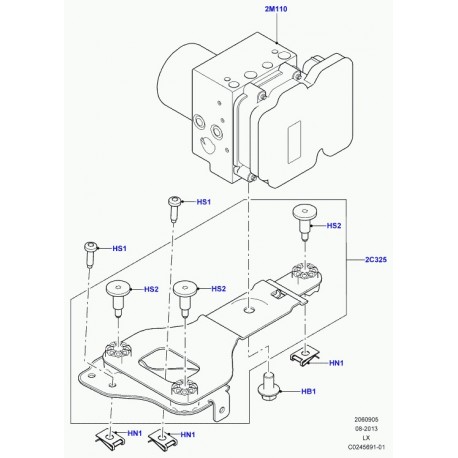 Land rover vis Range L322,  L405,  Sport (LR011889)