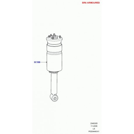 Land rover ressort suspension-avant Discovery 3 (LR011932)