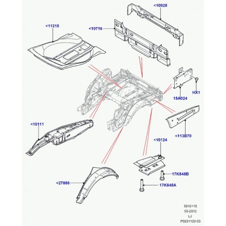 Land rover tole Range L322 (LR012113)