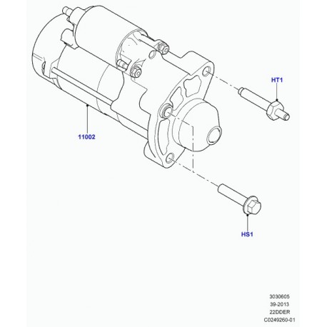 Land rover douille de bouton pression Evoque (LR012452)