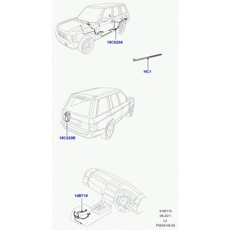 Land rover cablage Range L322 (LR012467)