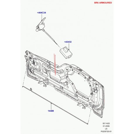 Land rover connecteur Discovery 3 (LR012583)