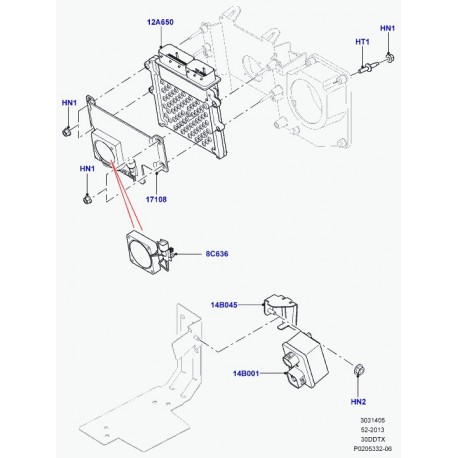 Land rover ventilateur Range Sport (LR012711)