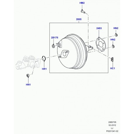 Land rover servo-frein Range L322 (LR012899)