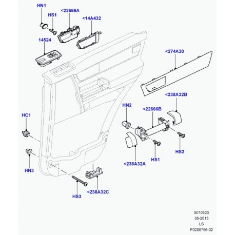 Land rover couverture Discovery 3 (LR013511)