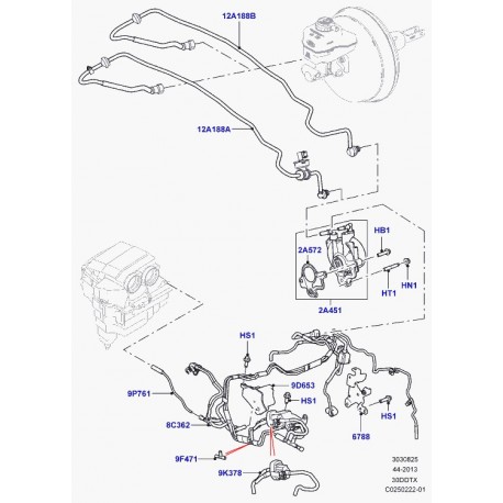 Land rover reservoir a depression Range Sport (LR013570)