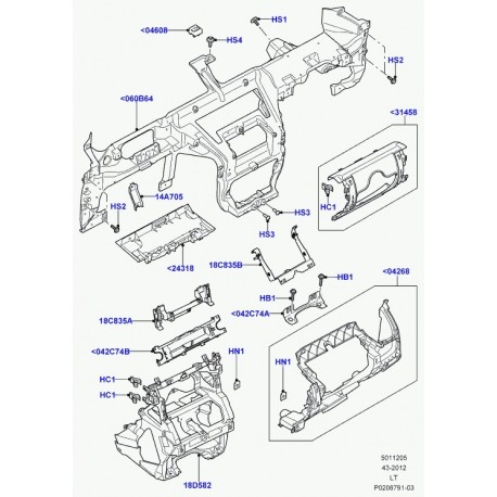 Land rover tole Discovery 3, Range Sport (LR013636)