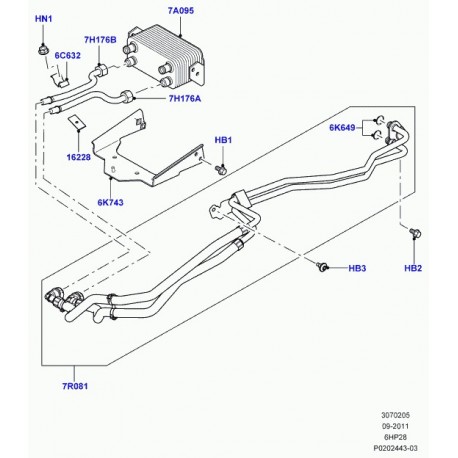 Land rover boulon Range Sport (LR013729)