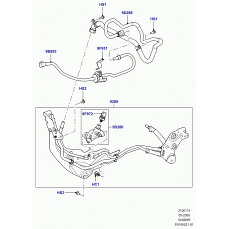 Land rover collecteur de combustible Range Sport (LR013820)