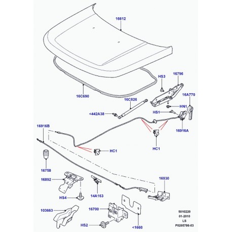 Land rover support Discovery 3 (LR013914)