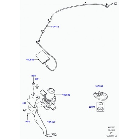 Land rover support Range Sport (LR014052)