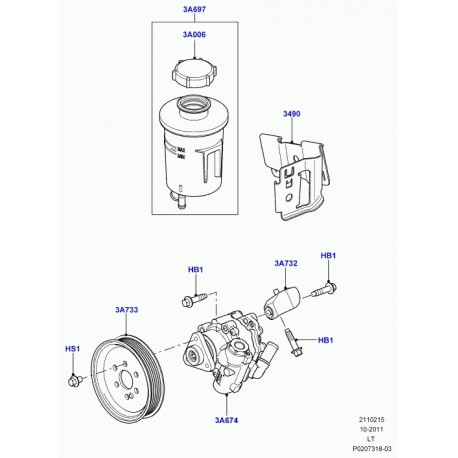 Land rover support Range Sport (LR014161)