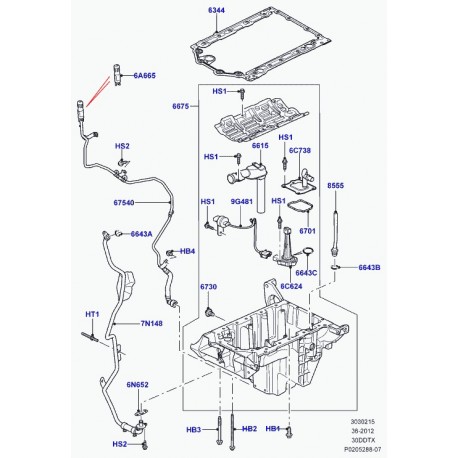 Land rover goujon Range Sport (LR014198)