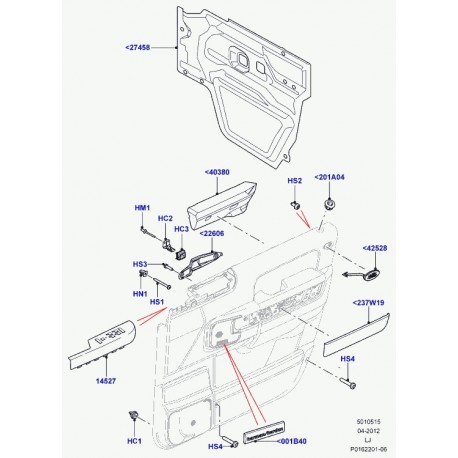 Land rover ecran Range L322 (LR014346)