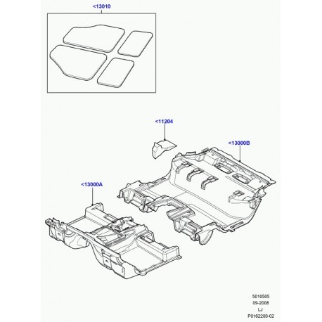 Land rover moquette Range L322 (LR014394)