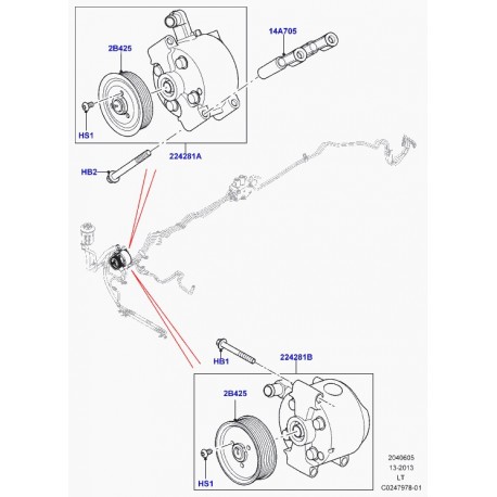 Land rover pompe Range Sport (LR014594)