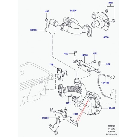 Land rover flexible symposer Range Sport (LR015355)