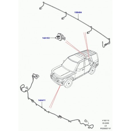 Land rover cable de liaison Discovery 3 (LR015500)