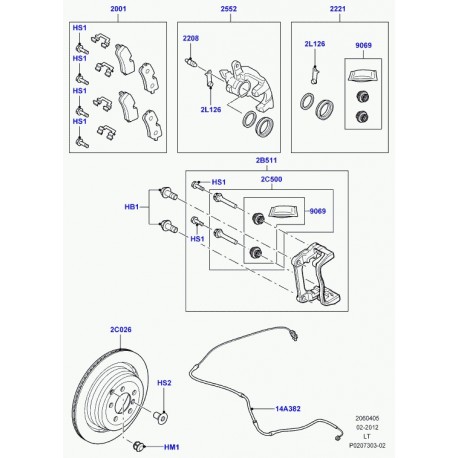 Land rover support Range Sport (LR015521)