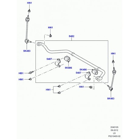 Land rover arceau de securite Discovery 3 (LR015528)