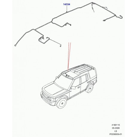 Land rover cablage Discovery 3 (LR015754)