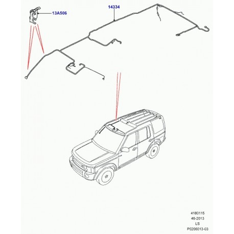 Land rover cablage Discovery 3 (LR015761)