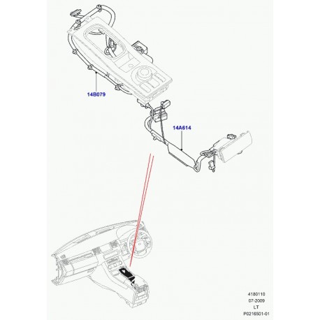 Land rover cablage Discovery 3, Range Sport (LR016183)