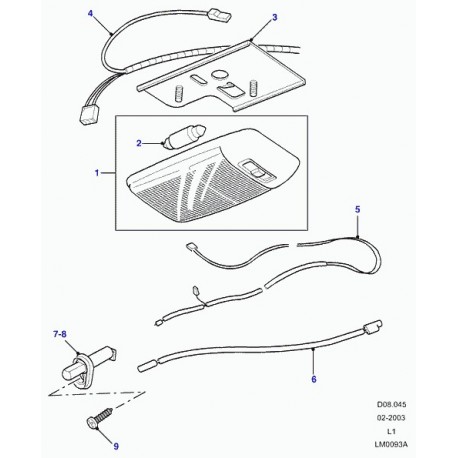 Land rover cablage Defender 90, 110, 130 (LR016271)