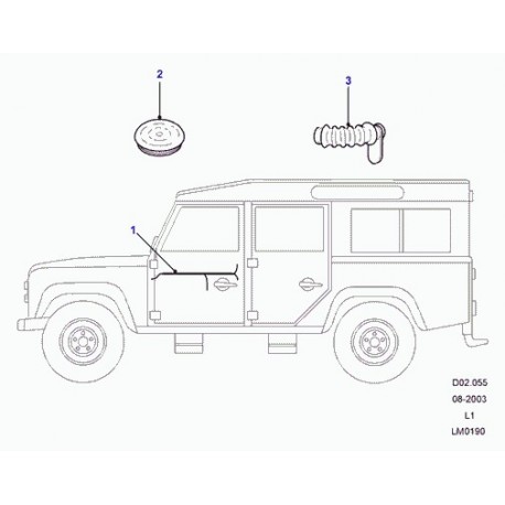 Land rover cablage Defender 90, 110, 130 (LR016312)