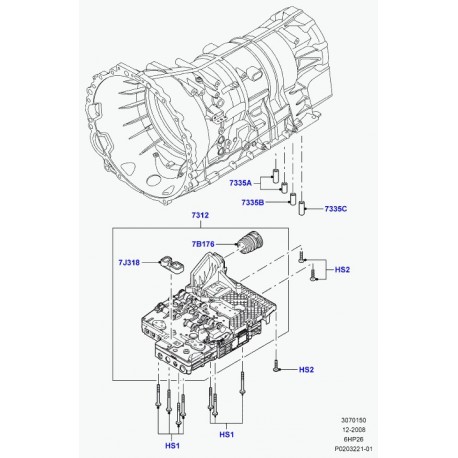 Land rover soupape Discovery 3, Range L322 (LR016343)