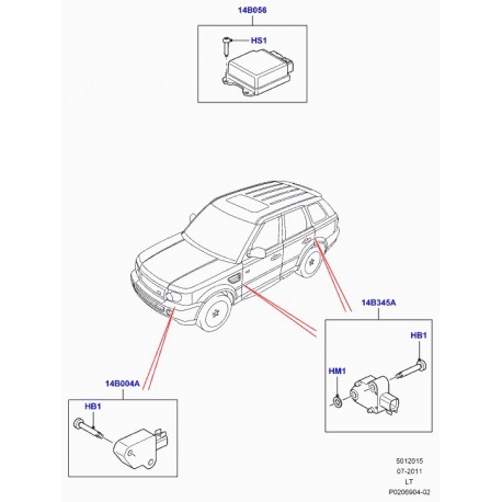 Land rover vis Discovery 3, Range Sport (LR016626)