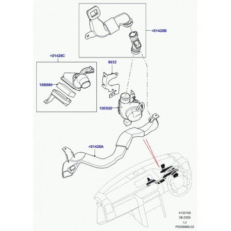 Land rover ventilateur Range L322 (LR016687)