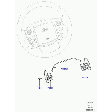 Land rover boulon Range Sport (LR016713)