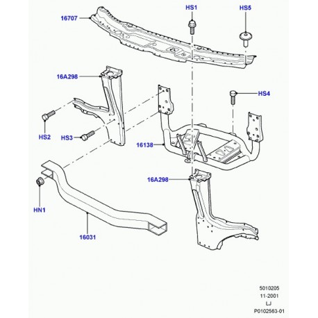 Land rover garde Range L322 (LR016868)